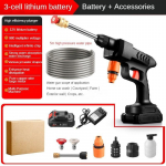 Uus majapidamises kasutatav elektriline autopesumasin kaasaskantav laetav autopesuri veep&uuml;stol juhtmevaba k&otilde;rgsurvepesumasin 350 * 200 mm 3 batteries