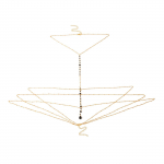 Aksessuaarid Isiksus Tutt kehakett Seksikas mitmekihiline k&auml;sitsi valmistatud kristallist kaelakee r&otilde;ivakett One Size kuld