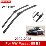 Auto klaasipuhasti VW Passat B5 B5 2002-2005 21 + 20 esimesed klaasipuhasti terad Harjad L&otilde;ikuri tarvikud 2002 2003 2004 2005 must
