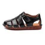 Mood 2024Kvaliteetsed Ehtsast Nahast Meeste Sandaalid Hingavad V&auml;ljas Ranna Meeste Rooma Sandaalid Vabaaja Meeste kingad 38