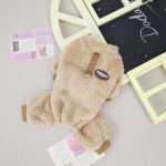 Koerte talvejope Kassi pehmed riided Armsad soojad fliisr&otilde;ivad Lemmiklooma talvine mugav kiisu s&uuml;gisjope s&otilde;rmuse pulloveriga Mugavad nelja jalaga kutsikamantlid pruun