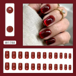 Kandvad k&uuml;&uuml;net&uuml;kid kirsipunane k&uuml;&uuml;ntekunst Lihtne Euroopa ja Ameerika kassisilm v&otilde;ltsk&uuml;&uuml;ne eemaldatav k&uuml;&uuml;nekunst 24 t&uuml;kki