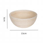 Rotangist korvk&ouml;&ouml;k K&auml;sit&ouml;&ouml;na valmistatud &uuml;mmargune leivakorv Leivajuuretise korv riidest kotiga