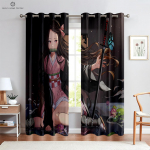 Animatsioon Joonisfilm Kardinad Laste Tuppa, K&ouml;&ouml;ki, Elutuppa, &Otilde;ppekabinetti, Dekoratiivsed, Kodu Kaunistus, 2 Tk W50xH130(CM)x2PCS&Rod pocket