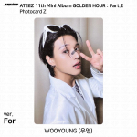 ATEEZ 11. minialbum Golden Hour Pt.2 To Diary For Ver Photocard Postkaart Wooyoung - For (Z)