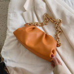 Naiste pilvekott, uus moodne kerge luksusliku tekstuuriga kett, &uuml;hev&auml;rviline, lihtne naiste kaenlaaluste k&auml;ekott