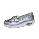 Naiste vabaaja kiilkontsaga platvormkingad 2024 kevad s&uuml;gis disainer mugavad libisemiskindlad mokassiinid naiste pealet&otilde;mmatavad tossud Zapatos De Mujer 39