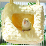 , Hideout, Hanging Cave, Easy to Clean, Hammock, Parrot, Sleeping Bed for Budgies, Cockatoos, L