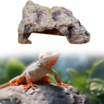 Aquarium Stone Cave for Reptiles And Turtles in Fish Tank 14cmx9cmx6.7cm