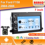 Autoraadio m&auml;ngija 7-tolline puuteekraan Ford F150 jaoks Mirror Link 1 Din Carplay GPS FM BT DSP Android Auto DVR 4 core 1GB+32GB carplay