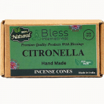 BLESS INTERNATIONAL Citronella 100% looduslikud viirukikoonused k&auml;sitsi valmistatud, k&auml;sitsi kastetud orgaanilised kemikaalid - puhastus-l&otilde;&otilde;gastus-positiivsus Pack Of 10 Cones