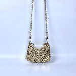 Uued Saabumised Mini Metallist Litrite Kett Crossbody Kott Naistele Trendikas K&auml;sitsi Kudumise &Otilde;&otilde;nes &Otilde;htukott V&auml;ike Huulepulga Sidurikott gray