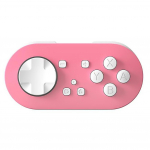 Juhtmeta mini-Bluetooth-&uuml;hilduv RGB helendava m&auml;ngupuldi v&otilde;tmehoidja suurusega m&auml;ngupuldi juhtkang l&uuml;liti/l&uuml;liti OLED IOS jaoks Androidile roosa