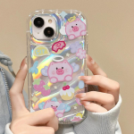 Mobile Phone Cases for iPhone 11 13 XR 15 Pro Max 12 14 Pro Max Case iPhone 16 7 Plus 8 Plus XS Max 6 15 Plus Laser Wave Pattern Anti-drop Waterproof iPhone 6&6S puhas