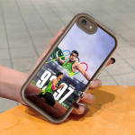 Pehme silikoonist ruudukujuline redelprintimismuster telefoni korpus, t&auml;iskaanega kaamera p&otilde;rutuskindel kaitse kummist &uuml;mbris iPhone Infinix Tecno OnePlus jaoks Infinix Hot 40 pruun