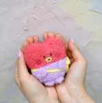 BT21 tegelase mininuku v&otilde;tmehoidja PONPON-ENJOY Plush, autentsed ametlikud kaubad, KPOP, KBeauty, tasuta n&auml;idised TATA