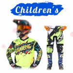 motokrossi k&auml;igukomplekt lastele 4 5 6 7 8 9 10 11 12 13 aastat Noor laps Mootorrattapoiss t&uuml;druk Jersey Pant Kits v&otilde;istluskost&uuml;&uuml;m Off-road Enduro MX MTB XL-26