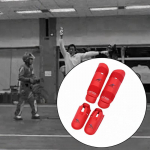 Kickpoksi s&auml;&auml;rekaitsed Karate jalapealised padjad maadlemiseks, Muay Thai, punane