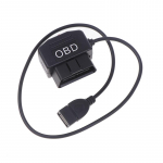 24-tunnine parkimise j&auml;lgimine 5V 3A USB autolaadimiskaabel Obd riistjuhtme komplekt koos l&uuml;liti juhtmega armatuurkaamera videokaamera s&otilde;iduki DVR jaoks must