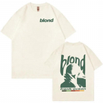R&auml;ppar Frank Retro Graafiline T-s&auml;rk Meeste Hip Hop Ookeani Album Riietus T-s&auml;rgid Y2k Unisex Blond Mood &Uuml;lisuur Puuvillane T-s&auml;rk L