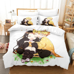 3D Anime Kawaii T&uuml;drukud Out Of The blade Voodipesukomplektid Tekikott Komplekt Padjap&uuml;&uuml;rikuga &Uuml;heinimese T&auml;is Suur Kuningas Voodipesu Voodipesu EU Single 135x200cm