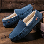 Suede nahast Loafers Meeste Vabaaja Paadikingad Mokassiinid Hombre Jalatsid Talv Mees Tossud Libistatavad Jalatsid Meessoost T&auml;iskasvanu Luksus 38 sinine