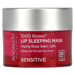 Andalou Naturals, 1000 Roses, Lip Sleeping Beauty Mask, Sensitive, 0.42 oz (11.9 g) white