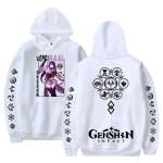 Mehed Naised Genshin Impact Anime Hupparid S&uuml;gis Vabaaja Pullover Dressipluus Huppar Mood Hip Hop Dressipluus R&otilde;ivad S valge