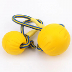 7/9 cm h&auml;vimatu t&auml;iskummist palliga lemmiklooma koera treenimine n&auml;rimism&auml;ng Hammustusm&auml;nguasi Koera m&auml;nguasjad v&auml;ikesele ja keskmisele suurele koerale, interaktiivsed 7cm Ball with rope