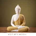 Tathagata Buddha Kuju Skulptuur, &Scaron;akjamuni Suur Buddha Kuju, Keraamiline Lambiringel, Elutuba Viirukihoidja Veranda, Kodu Kaunistus