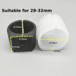 10 tk U-kujulised p&otilde;randaliigendid M&ouml;&ouml;blijalad Plastikust ristk&uuml;lik libisemiskindlad toolijalad Korgid P&otilde;randakaitse tooli jalapatjade katted Black