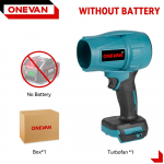 ONEVAN 1200W Elektriline Turbo Puhur Jet Ventilaator 200M/S J&otilde;uline &Otilde;hupuhur Autokuivati Tolmupuhumise T&ouml;&ouml;riist Makita 18V Akule Without battery