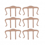 6 tk muusikaraamatu klambrid pronksv&auml;rvi roostevabast terasest kerge kaal &Otilde;ige suurusega muusikaraamatu lehehoidjad