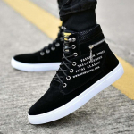 Meeste mood, hip-hop stiilis vabaajajalatsid K&otilde;rge &uuml;laosaga tossud, l&otilde;uendist saapad, 4 v&auml;rvi EU 39 must