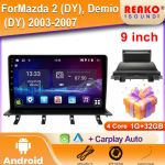 Android Mazda 2 (DY), Demio (DY) 2003-2007 Autoraadio DSP GPS Multimeedia Videom&auml;ngija Traadita CarPlay Android Auto 2din Stereo 4 core 1GB+32GB carplay