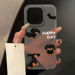 Mobiiltelefoni&uuml;mbrised iPhone 11 13 15 Pro Max 12 14 Pro Max &uuml;mbrisele iPhone 16 15 Plus 13 Pro 12 j&auml;&auml;tunud tekstuuriga maalitud koomiksililled iPhone 11 valge