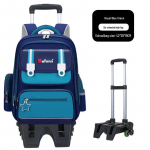 25 uut kerget suure mahutavusega k&auml;ruga koolikotti 1.-6. klassi poistele ja t&uuml;drukutele high-leg six-wheeled trolley roheline