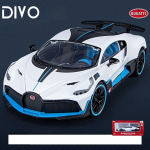 1/18 Bugatti Divo Super M&auml;nguauto Mudel Diecast Miniatuurne V&otilde;idus&otilde;idumudel Avatavad Uksed Heli Valgus Kollektsioon Kingitus Poisile Lastele