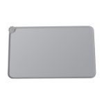 Silikoonist lemmikloomatoidu matt k&otilde;rgete huultega, mittekleepuva veekindla lemmikloomatoidu aluspadjaga hall v&auml;rv