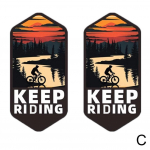 Jalgratta E-jalgratta Mootorratta Raami Kleebised Jalgratta &Uuml;lemise Toru Dekoratiivsed Mootorratta Raami Kleebised, Bicyc I0A0 Style 3-2pcs