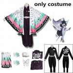 T&auml;iskasvanute lastele m&otilde;eldud anime deemonite tapja Kimetsu No Yaiba Kochou Shinobu Cosplay kost&uuml;&uuml;m Kimono Halloweeni riided 120