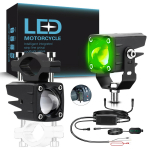 LED mootorratta esituli 120W 18000LM kolmev&auml;rviline prožektor 6000/3000/10000K mootorratta veoautode maastur UTV universaalne udutuli 12V 30V punane