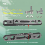 Road Bike Flat Mount ketaspidurisadula teisenduskomplekt, 140AB otsekinnituseks, 160 mm eesmine ja tagumine alus Disc Brake Conversion Base - One Piece