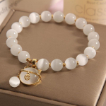 K&otilde;rge kvaliteet koos Lucky ripatsiga mood Cat's Eye ehted Kingitused moe imitatsioon opaalk&auml;ev&otilde;ru naistele valge