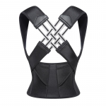Posture Back Brace Pink Black Adjustable Back Support Strap Corrector to Prevent Spinal Distortion and Hunchback for Men Women S