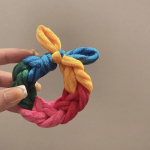 Naiste juuksen&ouml;&ouml;riga punutud peapael Suure elastsusega vastupidav peapael kummipaelaga peapael pruun