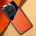 Nahatekstuuriga &uuml;mbris OnePlus 13 13R 12 12R jaoks, kaanega, auto magnetilise iminapaga hoidik, Coque Fundas Capa For OnePlus 12 oranž