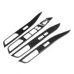 7-osaline s&uuml;sinikkiust aknal&uuml;liti katte klaasist t&otilde;stepaneeli dekoratiivliistud sobivad Mitsubishi Lancerile