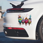 Naljakas Lind Loov Klaasakna Dekoratiivkleepsud Akendele Klaasseinale Peeglile Festival Kodu Kaunistus Kleebised 20cm