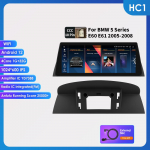 Hizpo 10.25-tolline intelligentne auto multimeediapleier GPS-navigatsiooniga, toetab DSP Carplay Android Auto, BMW 5. seeriale E60 E61 E63 E64(2005-2008)CCC RDS HC1 1G 32G